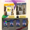 Flieks 180cm Hochschrank mit App-RGB-LED, gewölbte Produktbild-Vorschau 2