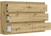Komoda 120 cm 6 zásuvek skříňka FRAMIRE R-120 artisan Náhled obrázku produktu 5