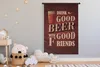 MuchoWow® Wandteppich Wandbehang Mancave - Bier - Vintage - Produktbild-Vorschau 3