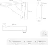 HEVVA - Waschtischhalterung ELBE - 25 cm Tiefe Schwarz, 2 Produktbild-Vorschau 5