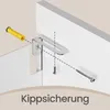VASAGLE Badschrank Hochschrank, WC Regal Schmal mit Türen, Produktbild-Vorschau 6