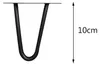 Gambe per tavolo 4x Hairpin 10 cm Gambe a forcella Nero Anteprima dell’immagine prodotto 6