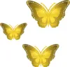 Oblique Unique 3D Schmetterlinge 12er Set aus Metall Produktbild-Vorschau 3