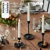 A table setting with LED candles and a remote control. Náhled obrázku produktu