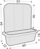 BAMA Szafka wisząca RONDINE PRIVACY, 50 cm, zestaw 2 sztuk, Podgląd zdjęcia produktu 2