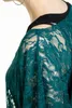 Black Premium by EMP Damen schwarzes Top mit grünem Spitzen Produktbild-Vorschau 8