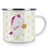 Mr. & Mrs. Panda Camping Emaille Tasse Einhorn Künstler - Produktbild-Vorschau 3