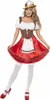 Bavorský kostým dirndl pro ženy červenohnědý bílý M Náhled obrázku produktu 1