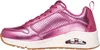 A side view of a pink Skechers sneaker. Voir les images du produit