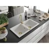 Mexen Mario 2-Becken-Granit-Spülbecken 820 x 436 mm, Weiß, Produktbild-Vorschau 2