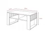 Moderný konferenčný stolík do obývačky 50 x 90 cm, LOFT Náhľad obrázku produktu 3