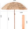 VEVOR Strohschirm Hawaii, 2 m Strohschirm neigbar, Produktbild-Vorschau 8