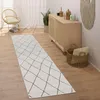 Teppich Läufer Flur Schlafzimmer Kurzflor Modern Produktbild-Vorschau 1