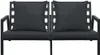 4-tlg. Outdoor-Lounge-Set mit Kissen Aluminium Dunkelgrau Produktbild-Vorschau 5