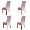 4er Set Samt Velvet Stuhlhussen Elastische Moderne Produktbild-Vorschau 7