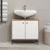 trendteam Touch Bad Waschbeckenunterschrank Weiß/Eiche Produktbild-Vorschau 8