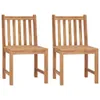 Gartenstühle 2 Stk. mit Kissen Massivholz Teak , Produktbild-Vorschau 3