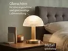 LED Nachttischleuchte mit Touch dimmbar Messing Glasschirm Produktbild-Vorschau 5