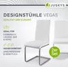 Juskys Freischwinger Schwingstuhl Vegas 2er Set – Produktbild-Vorschau 2