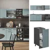 Küchenzeile Vicco R-Line Blau-Grau/Anthrazit 240 cm ohne Produktbild-Vorschau 3