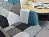 Fotel sibil patchwork-4 tkanina, podstawa czarny-buk Podgląd zdjęcia produktu 9