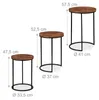 Relaxdays Satztisch 3er Set, runde Beistelltische, Produktbild-Vorschau 6