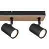 Deckenleuchte, Spotstrahler, Metall, Holzoptik, L 55,5 cm Produktbild-Vorschau 8