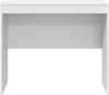 A white desk viewed from the front. Podgląd zdjęcia produktu