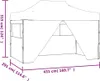 Tenda pieghevole pop-up con 4 pareti laterali 3 x 4,5 m Anteprima dell’immagine prodotto 6