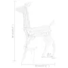 vidaXL LED renna famiglia decorazione di Natale acrilico Anteprima dell’immagine prodotto 7