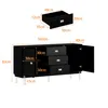 Sideboard mit 2 Türen und 3 Schubladen, Küchenschrank mit Produktbild-Vorschau 6