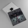 Wanduhr - Quadrat - Glasuhr - Quinoa Frau Gesicht - 30x30cm Produktbild-Vorschau 2