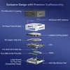 An exploded view diagram of a mini PC, showing its internal components and construction. Produktbild-Vorschau