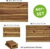Zestaw 3 desek do krojenia ze stojakiem, drewno akacji Podgląd zdjęcia produktu 5