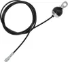 A black cable with metal attachments on a white background. Podgląd zdjęcia produktu