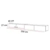 TV-Schrank CARMEN 250, hängend, Kaschmir/glänzender Produktbild-Vorschau 8