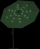 vidaXL Ampelschirm mit LED-Beleuchtung und Metall-Mast 350 Produktbild-Vorschau 6