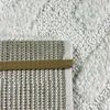 Boho Hochflor Wohnzimmerteppich mit Rautenmuster und Produktbild-Vorschau 6