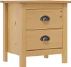 vidaXL Nočné stolíky Hill 2 ks 46x35x49,5 cm borovicový Náhľad obrázku produktu 2