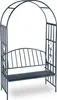 Relaxdays Rosenbogen mit Bank, robustes Metall, 2-Sitzer Produktbild-Vorschau 9