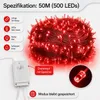 50M 500LEDs 8 režimů pohádkové světla napájení LED vánoční Náhled obrázku produktu 2
