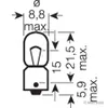 OSRAM rovka pomocn T4W 12V 3893FS10-10 ks Náhled obrázku produktu 11