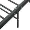 vidaXL Rama łóżka szary metal 100 × 200 cm Podgląd zdjęcia produktu 4