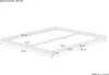 Weißes Niederflurbett 200x200 extra flach Holzbett Kiefer Produktbild-Vorschau 7