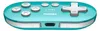 A turquoise 8BitDo Zero 2 Bluetooth gamepad is shown from a slightly elevated front-facing angle against a white background. Náhľad obrázku produktu