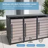 Metall Mülltonnenbox 3er Mülltonnenverkleidung 196 x 118 cm Produktbild-Vorschau 4