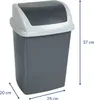 MAUL Abfalleimer MAULswing 10 l Kunststoff 25 x 20 x 37 cm Produktbild-Vorschau 3
