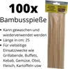Holzspieße Schaschlikspieße Bambusspieße Grill BBQ Barbecue Produktbild-Vorschau 3