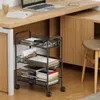 Ruhhy 24749 Rek op wieltjes, metaal, 3 planken, zwart Productafbeelding-voorbeeld 15