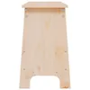 A front view of a wooden bench on a white background. Anteprima dell’immagine prodotto
